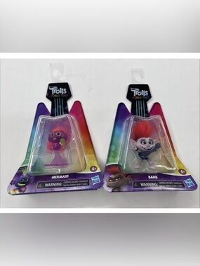 Barb & Mermaid Trolls Lot of 2 DreamWorks World Tour Collectible Doll 2019 NEW